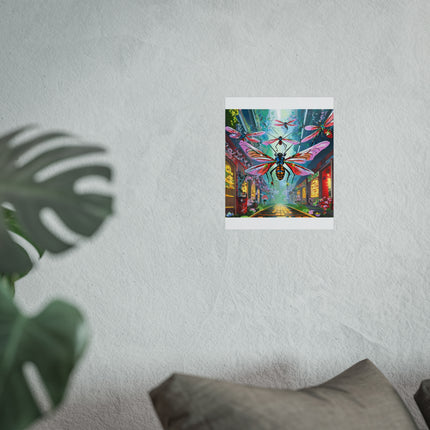 Neon Swarm Fine Art Posters