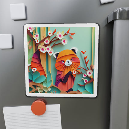 A Playful Red Panda Die-Cut Magnets (5 Sizes)