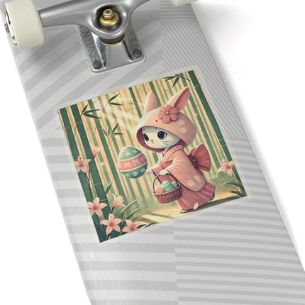 Geisha Kitten’s Easter Kiss-Cut Stickers (4 Sizes)