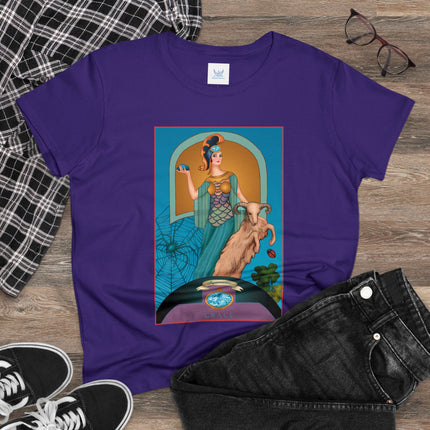 March & Aquamarine (Gem Series) by Sofia Chiostri Women's Midweight Cotton Tee