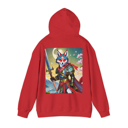 Cyberpunk Samurai Fox – Heavy Blend™ Hooded Sweatshirt