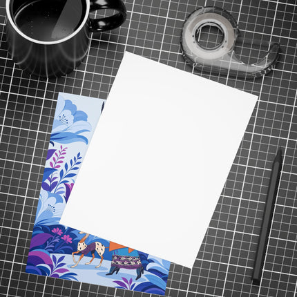 🦌🌺 The Enchanted Garden Companion Postcards With Envelopes – Art Deco Floral Whimsy