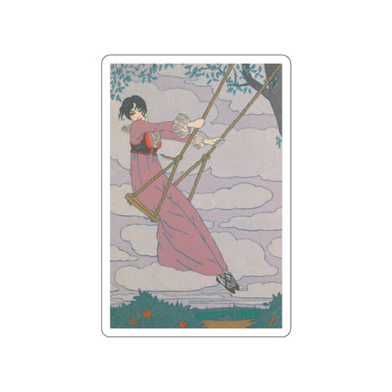 La balançoire by Georges Lepape Die-Cut Stickers (5 Sizes)
