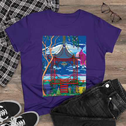 Serene Splendor Women's Midweight Cotton Tee