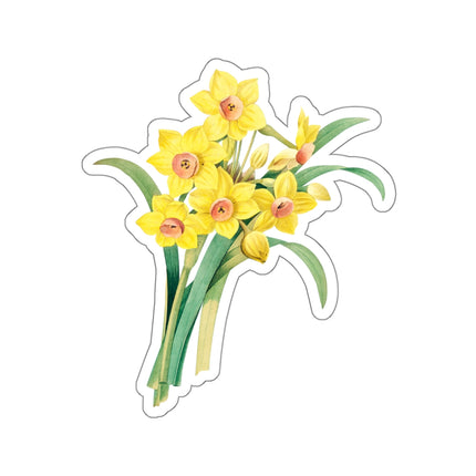 Chinese Sacred Lily botanical illustration by Pierre-Joseph Redouté Kiss-Cut Stickers (4 Sizes)