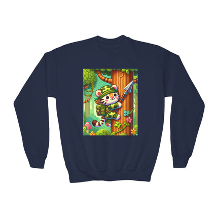 Stealthy Stripes Youth Crewneck Sweatshirt