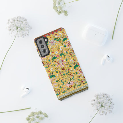 Yellow Botanical Pattern by Owen Jones Phone Cases