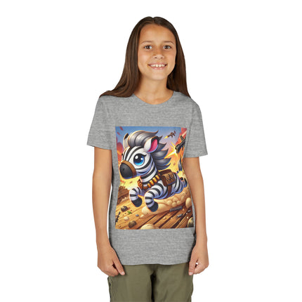 Zebra on the Run Youth Short Sleeve Tee
