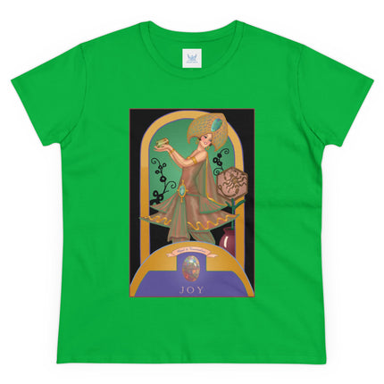 October & Opal, Tourmaline (from the Gem Series) by Sofia Chiostri Women's Midweight Cotton Tee