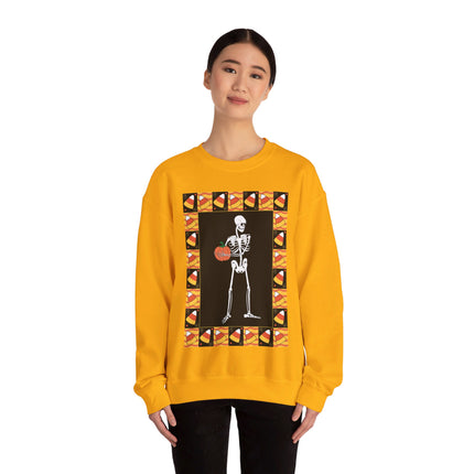Candy Corn Skeleton Unisex Heavy Blend™ Crewneck Sweatshirt