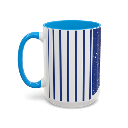 Snowman in Falling Snow Colorful Mugs (11oz, 15oz)