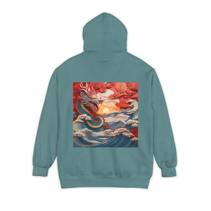 Emergence of the Dragon Unisex Garment-Dyed Hoodie