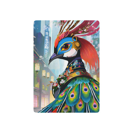 Techno Plumes Poker Playing Cards