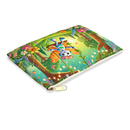 Robot Fairy Accessory Pouch – Whimsical Wonder & Blossom Magic