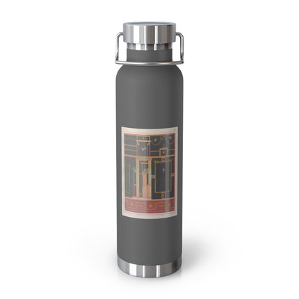 Pompeii Walls Pl.04 by Victor Steeger Copper Vacuum Insulated Bottle, 22oz