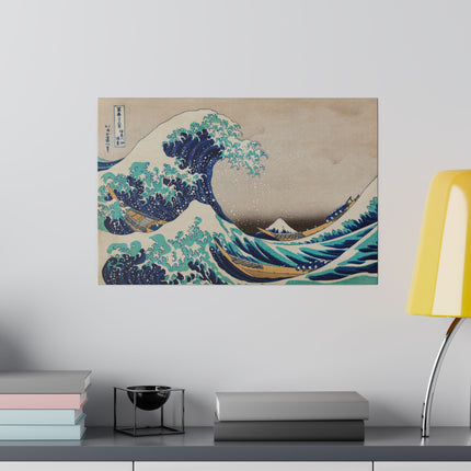 The Great Wave off Kanagawa by Katsushika Hokusai Matte Canvas, Stretched, 0.75"