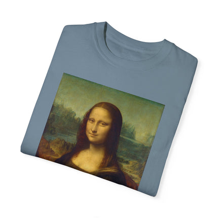 Mona Lisa by Leonardo da Vinci Unisex Garment-Dyed T-shirt