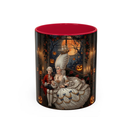 🌙🎃 The Moonlit Pumpkin Parlor Colorful Mug – Elegant Halloween Charm