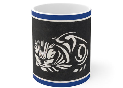 December (Cat Lying) by Anna Julia de Graag Ceramic Mug 11oz