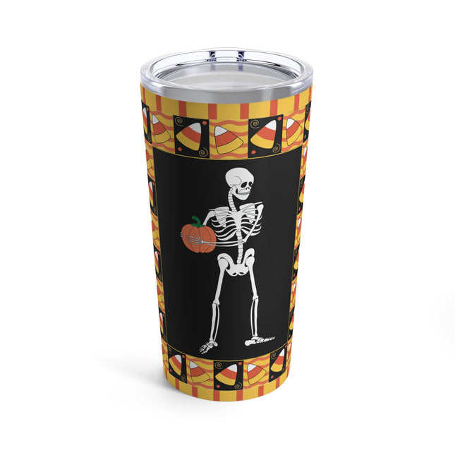 Candy Corn Skeleton Tumbler 20oz