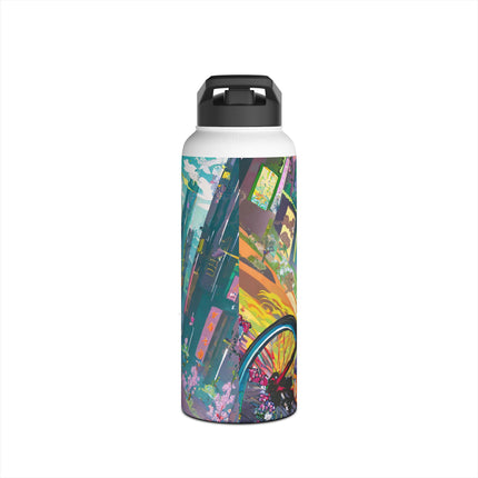 Cyberpunk Frog Stainless Steel Water Bottle