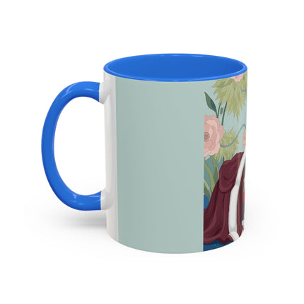The Lady Of The Scarlet Chaise Colorful Mugs – Art Deco Romantic Elegance