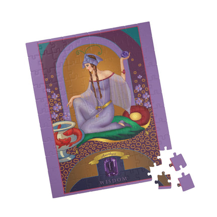 February & Amethyst (from the Gem Series) by Sofia Chiostri Puzzle (30, 110, 252, 500-Piece)