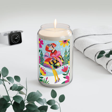 🌸🎄 Christmas In The Winter Garden Scented Soy Candle – Whimsical Holiday Fantasy