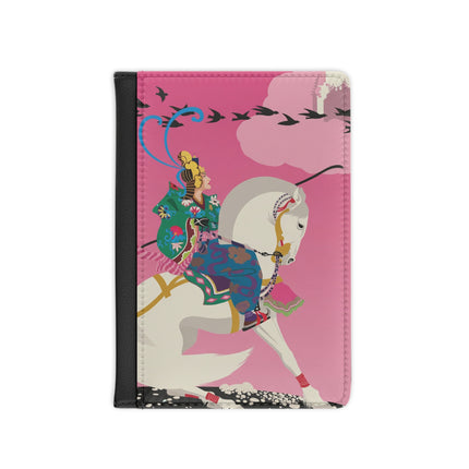 Samurai Princess on the White Steed Passport Cover – Epic Fantasy & Mythic Beauty