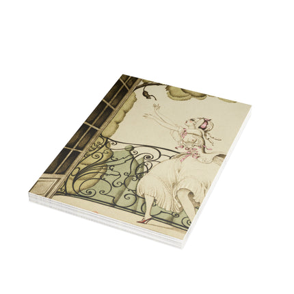 Sur talons rouges (On Red Heels) pl 02 by Gerda Wegener Greeting Cards (1, 10, 30, and 50pcs)