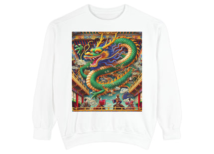 Tibetan Dragon Over Kabuki Duel Sweatshirt