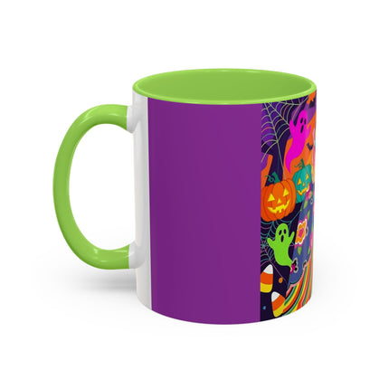 🌈👻 The Rainbow Ghost Masquerade Colorful Mug – Colorful Halloween Charm