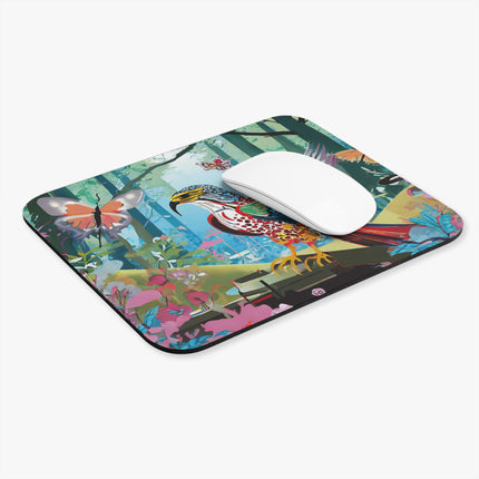 A Colorful Raptor Mouse Pad, Rectangle