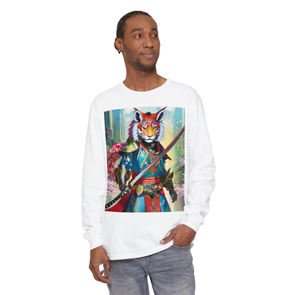 Cyberpunk Samurai Lion Long Sleeve T-Shirt