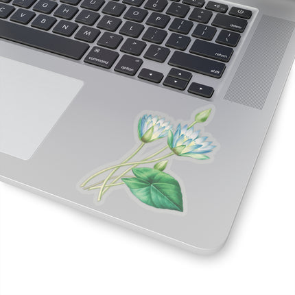 Egyptian lotus flower botanical illustration by Pierre-Joseph Redouté Kiss-Cut Stickers (4 Sizes)