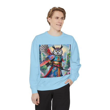 Cyberpunk Samurai Owl Sweatshirt