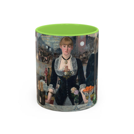 A Bar at the Folies-Bergère by Edouard Manet Colorful Mugs (11oz, 15oz)