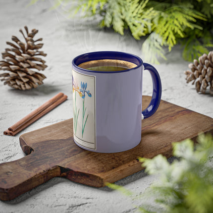 Iris, Iris sibirica by Anselmus Boëtius de Boodt Colorful Mugs, 11oz