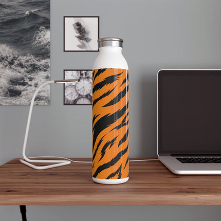 Classic Tiger Print Slim Water Bottle