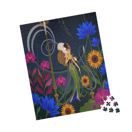 🌙🕯️ The Lady Of The Midnight Garden Puzzle – Art Deco Nocturne