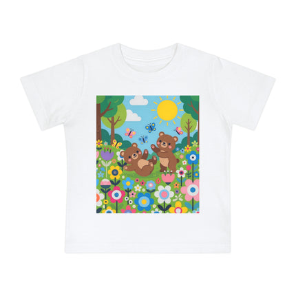 Woodland Bear Cubs at Play Baby T-Shirt – A Forest Full of Joy
