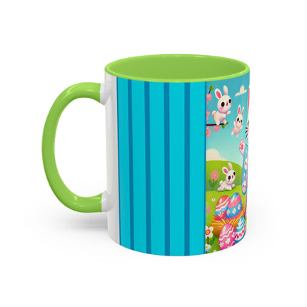 Springtime Kitten’s Easter Joy Colorful Mugs (11oz, 15oz)