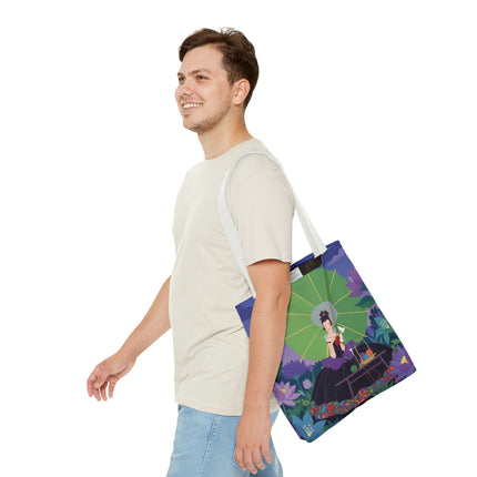 🧶🌸 The Lady Of The Enchanted Knitting Garden Tote Bag – Art Deco Floral Fantasy