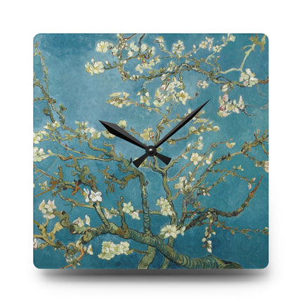 Almond Blossom by Vincent Van Gogh Acrylic Wall Clock, Round and Square