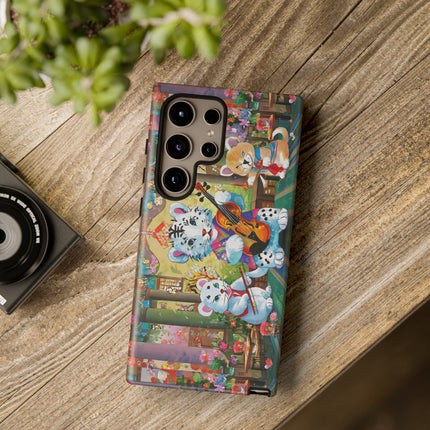 Melodies of the Snow Lion Cub Phone Cases