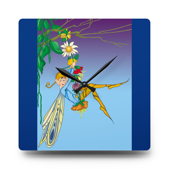 A Fairy's Delight Acrylic Wall Clock