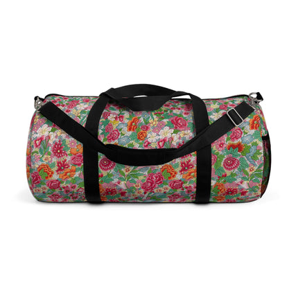 Colorful Flower Pattern by Owen Jones Duffle Bag