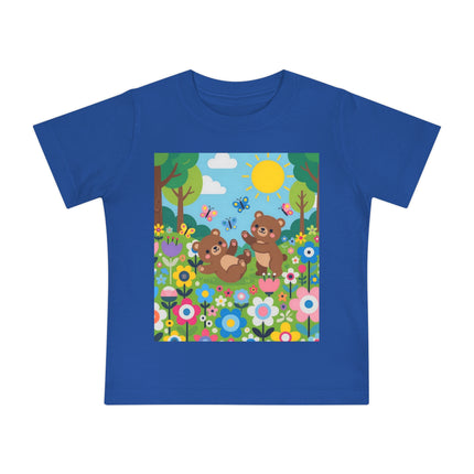 Woodland Bear Cubs at Play Baby T-Shirt – A Forest Full of Joy