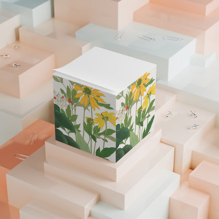 Clerodendrum & Rudbeckia by Tanigami Kônan Note Cube