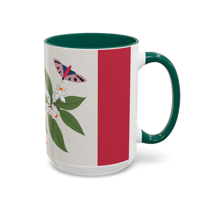 Blue Tit & Butterfly Colorful Mugs – Spring Harmony & Delicate Beauty